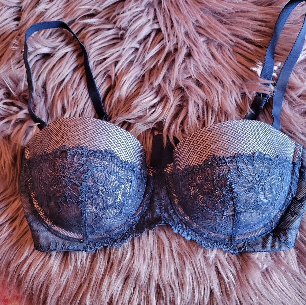 MAIDENFORM Blue Lace Bra [SIZE 34D]